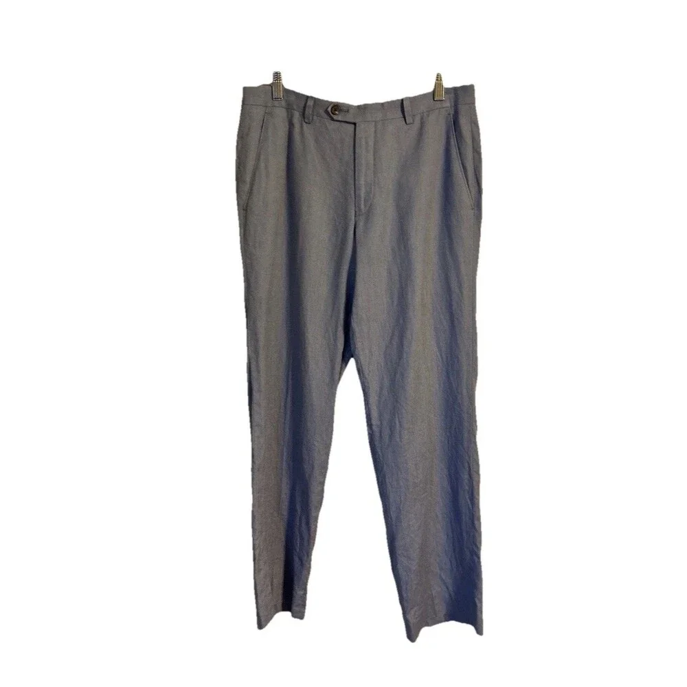 Lauren Ralph Lauren  Black Label Men’s Linen Pants Blue Size 31 Slim Fit